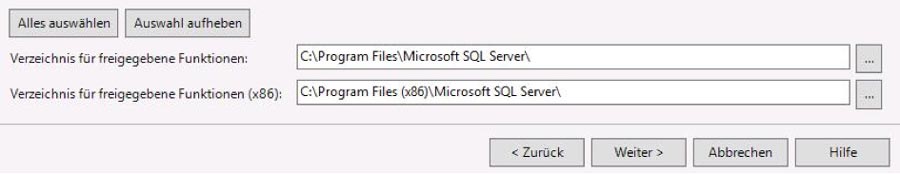 (Abb 3) Funktionsauwahl bei der Installation von SQL Server 2012