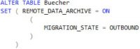 SQL Server 2016 Stretch Database - Daten verschieben