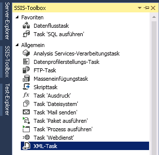 XML-Task aus der SSIS-Toolbox
